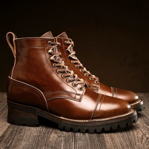 Stivali Stringati Thursday Boots Challenger Uomo Caffè Marroni Scuro | HHQ446GU