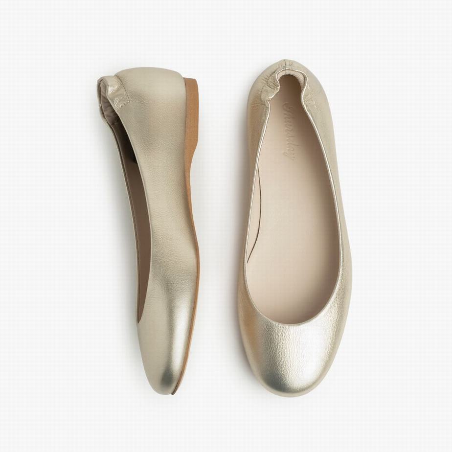 Ballerine Thursday Boots Scrunch Donna Oro | YPO1169ZM