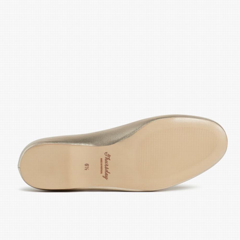 Ballerine Thursday Boots Scrunch Donna Oro | YPO1169ZM