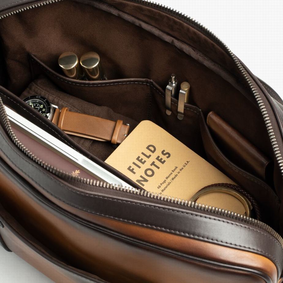 Borse Messenger Thursday Boots Commuter Uomo Marroni | KLL7340YR