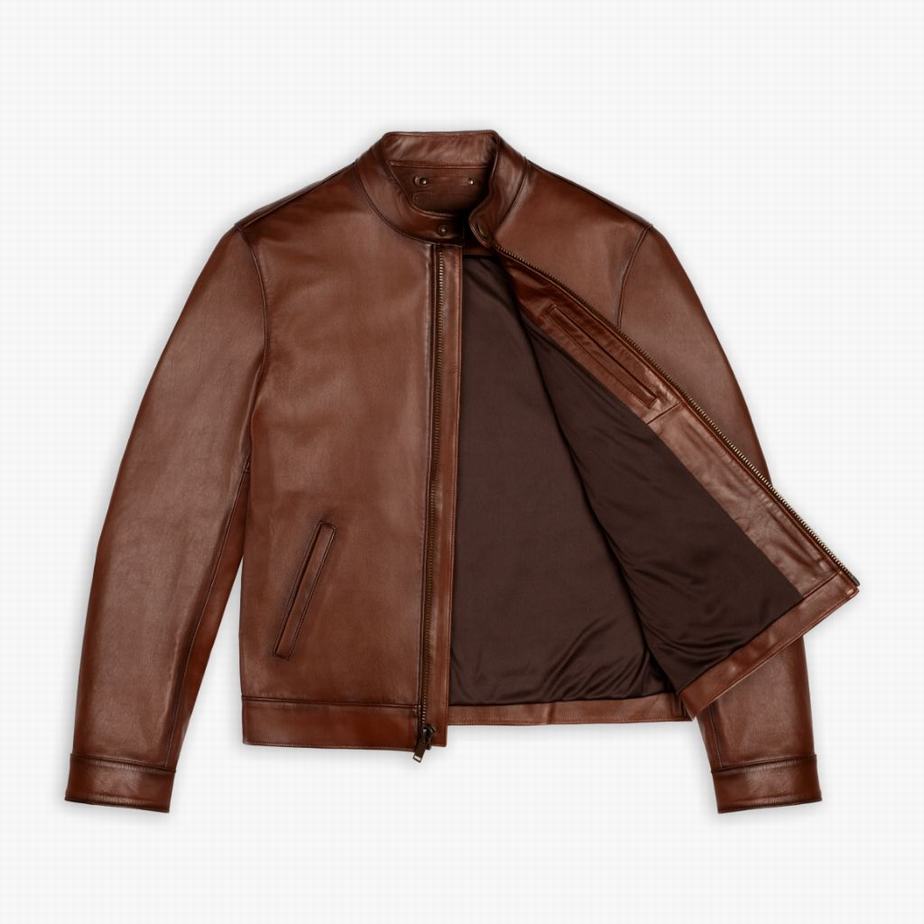 Giacche Thursday Boots Racer Uomo Brandy | WFE9810II
