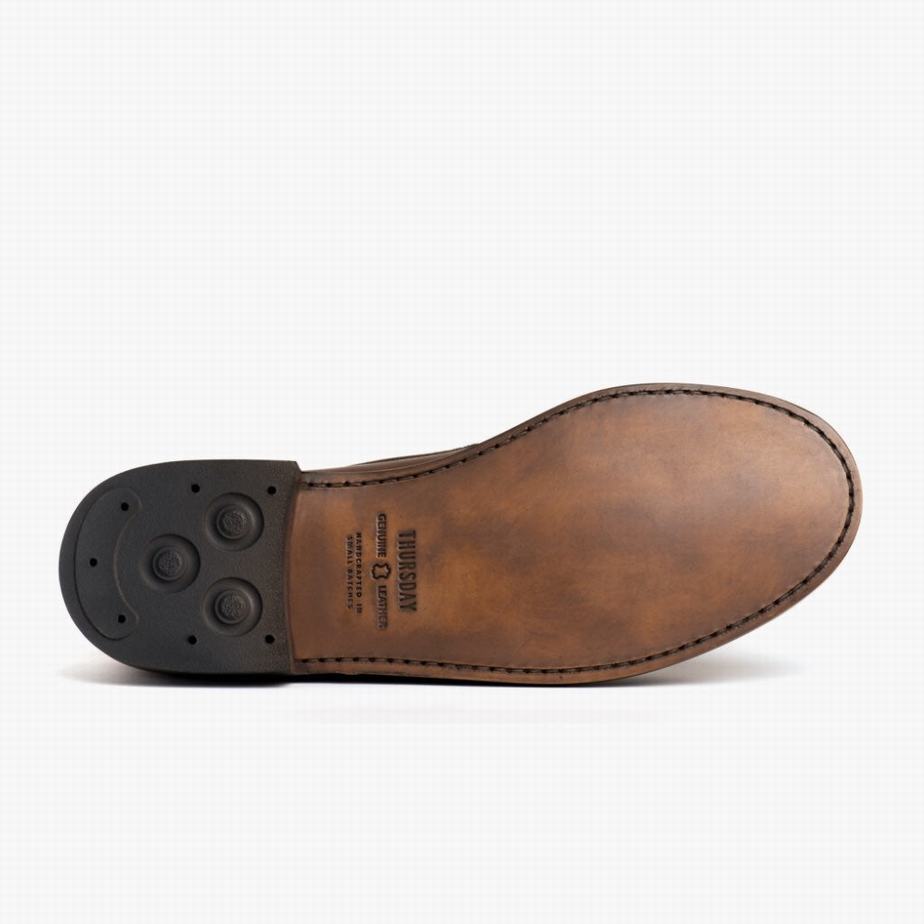 Mocassini Thursday Boots Handsewn Uomo Cioccolato | BXH8324MR