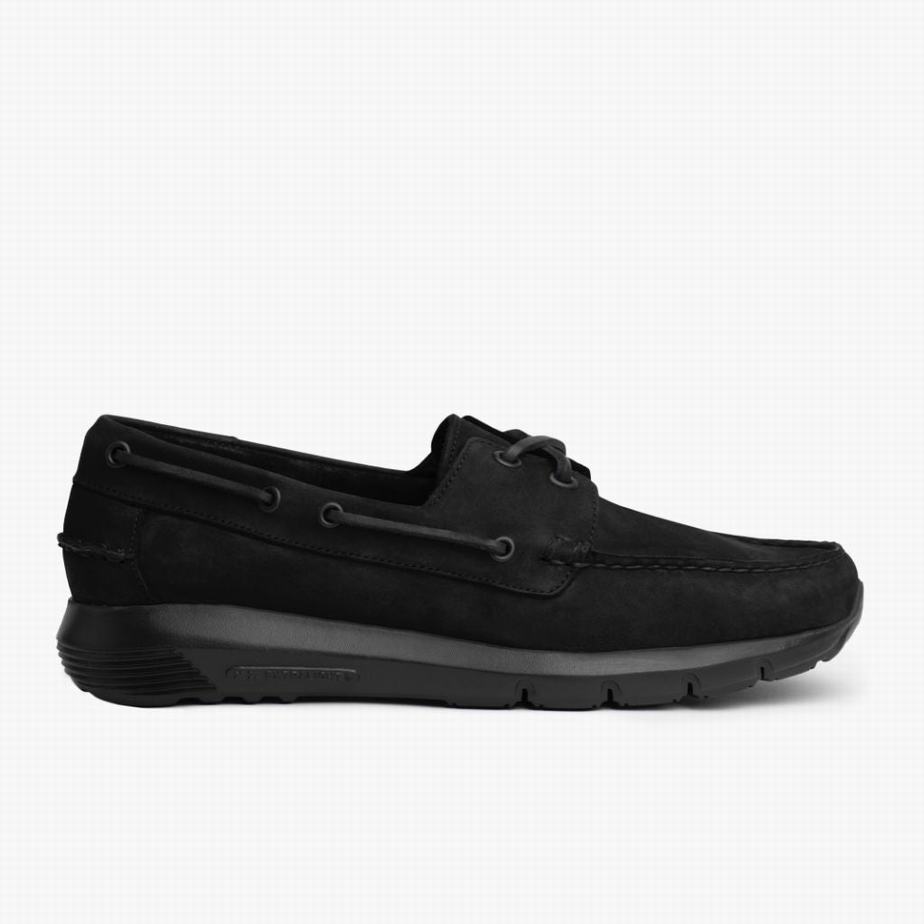 Scarpe Barca Thursday Boots Handsewn Runner Uomo Nere | JPP8115LE