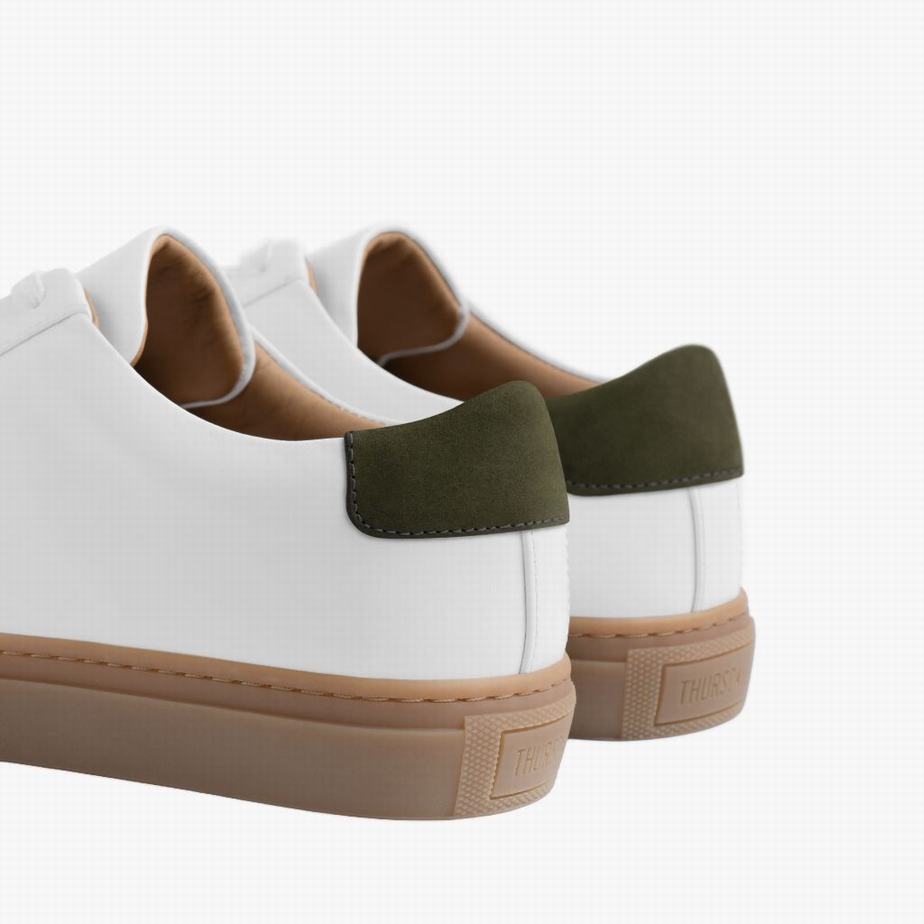 Sneakers Basse Thursday Boots Legacy Uomo Bianche Verdi | CRS7680MF