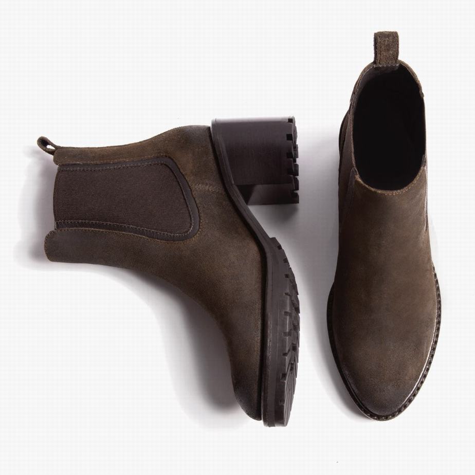 Stivaletti Chelsea Thursday Boots Knockout Donna Verde Oliva Scuro | EIS4413EO