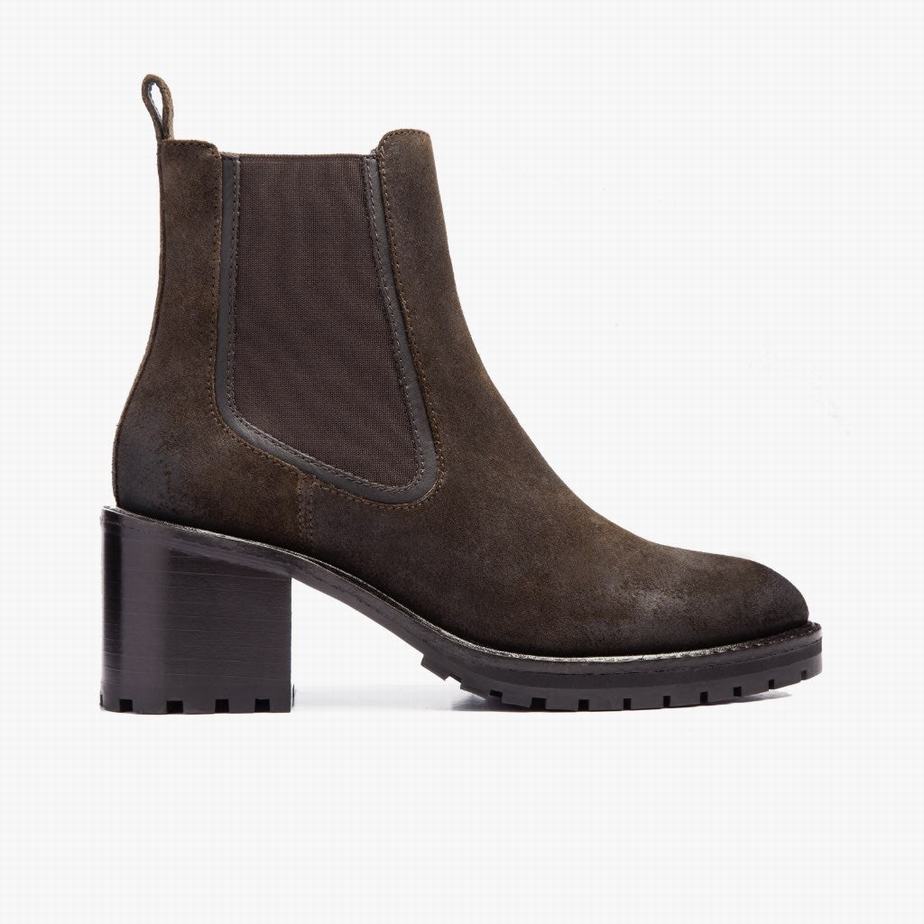 Stivaletti Chelsea Thursday Boots Knockout Donna Verde Oliva Scuro | EIS4413EO