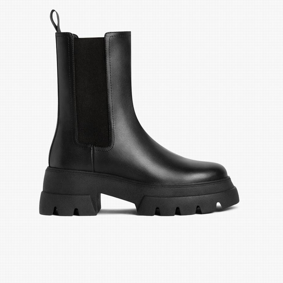 Stivaletti Chelsea Thursday Boots Reign Donna Nere | XZM4724UP