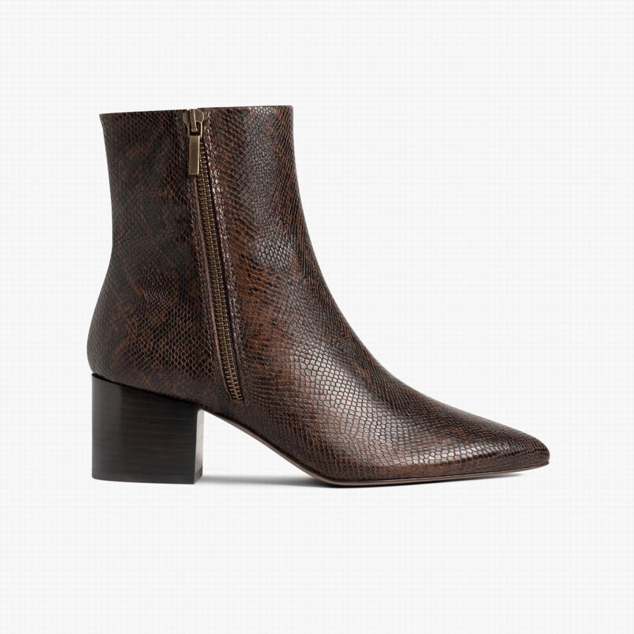 Stivaletti Thursday Boots Luna Donna Cioccolato Serpent | QOV7357QF