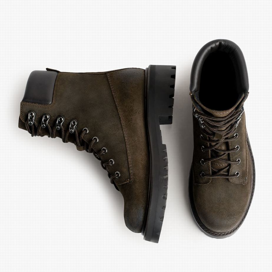 Stivali Platform Thursday Boots Explorer Donna Verde Oliva Scuro | UII2924WT