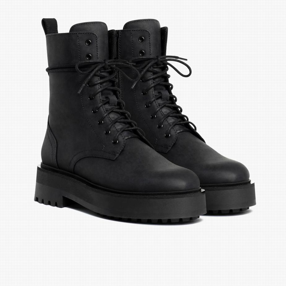 Stivali Platform Thursday Boots Quest Donna Nere | DVR4644GC