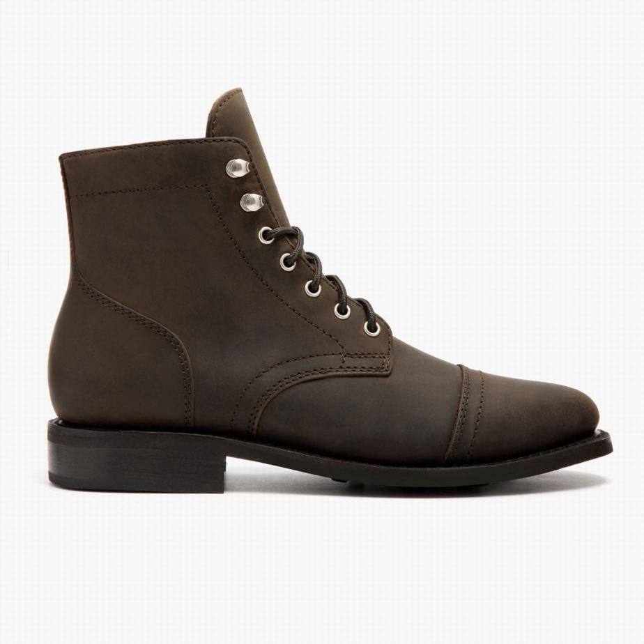 Stivali Stringati Thursday Boots Captain Donna Marroni | MLD4180UK