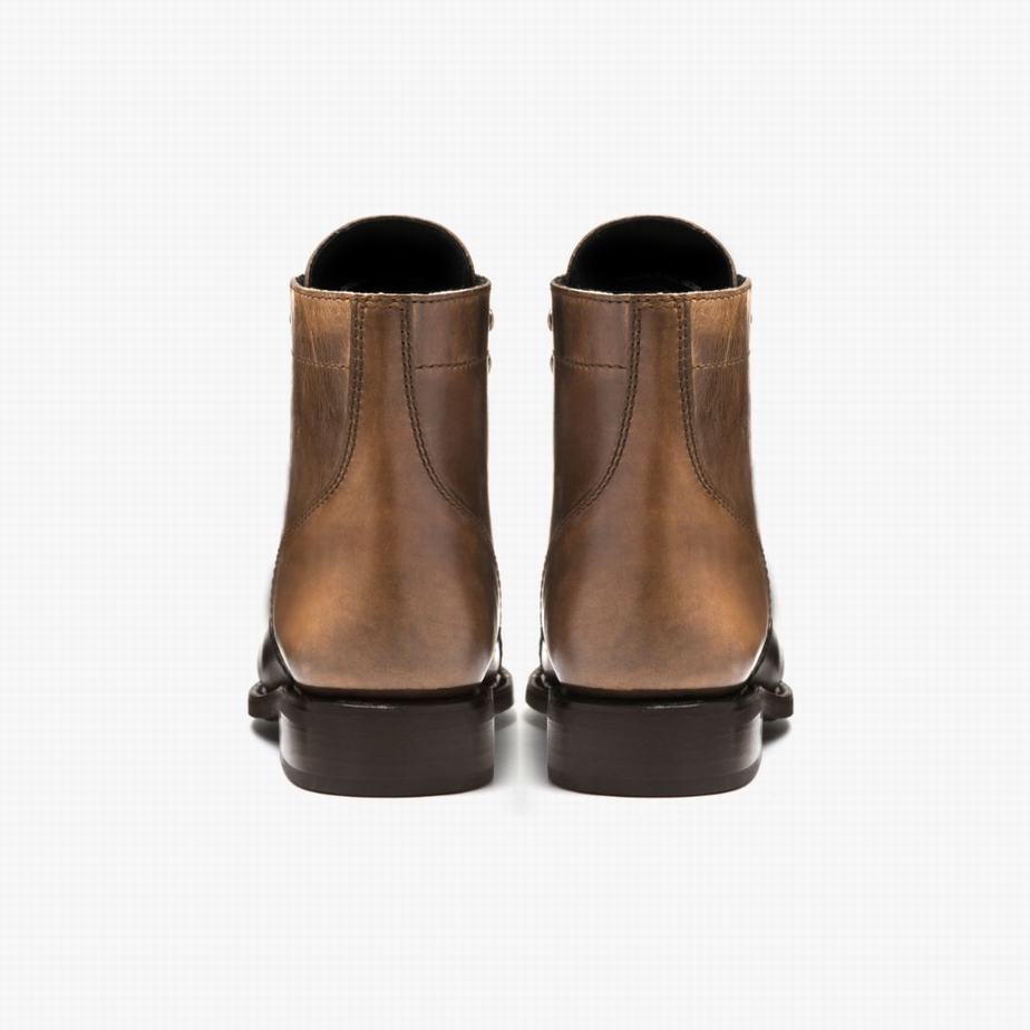 Stivali Stringati Thursday Boots Captain Donna Beige | VSD8778EQ