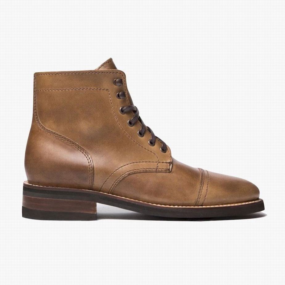 Stivali Stringati Thursday Boots Captain Uomo Beige | WEF6517VU