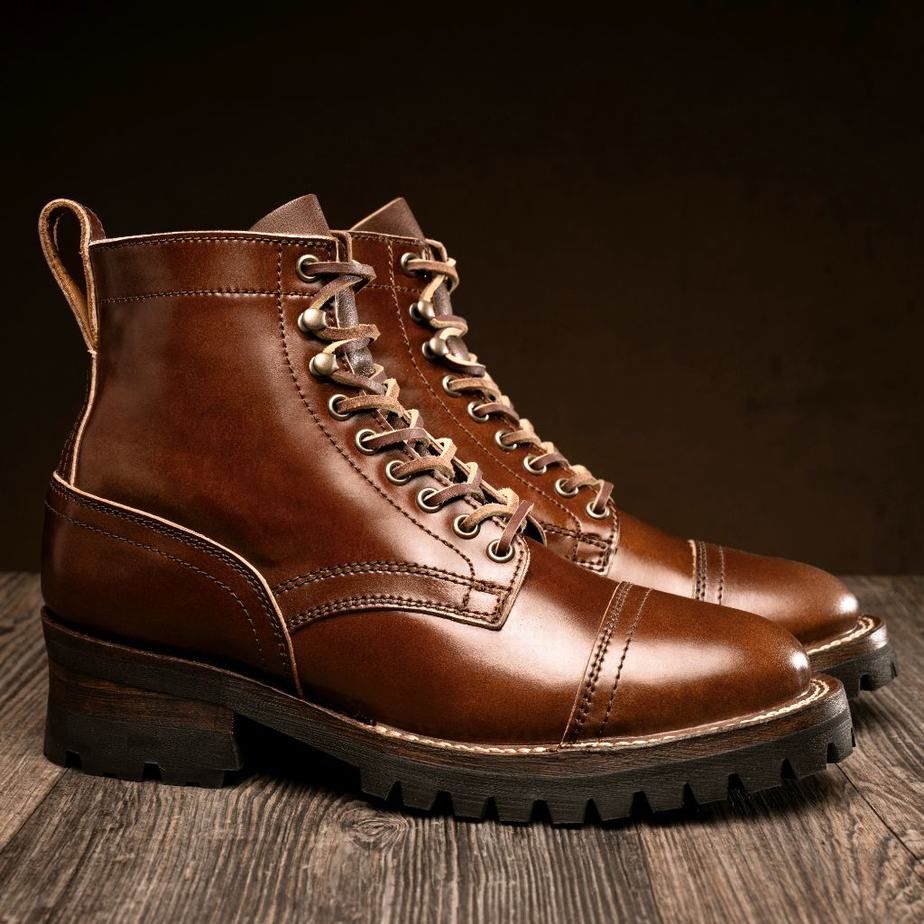 Stivali Stringati Thursday Boots Challenger Uomo Caffè Marroni Scuro | HHQ446GU