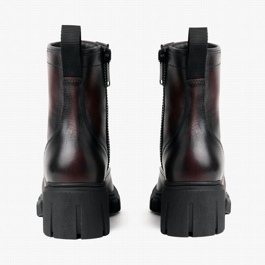 Stivali Stringati Thursday Boots Coda Donna Nere Rosa | JSA7556FT