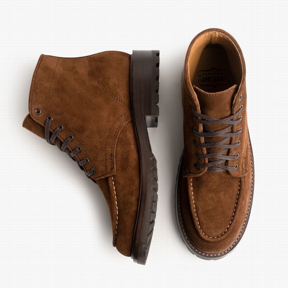 Stivali Stringati Thursday Boots Diplomat Uomo Marroni Scuro | WWP1961VH