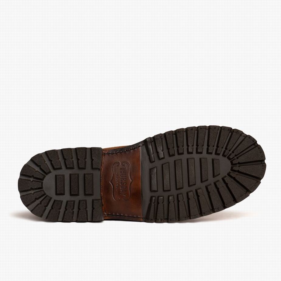 Stivali Stringati Thursday Boots Diplomat Uomo Marroni Scuro | WWP1961VH