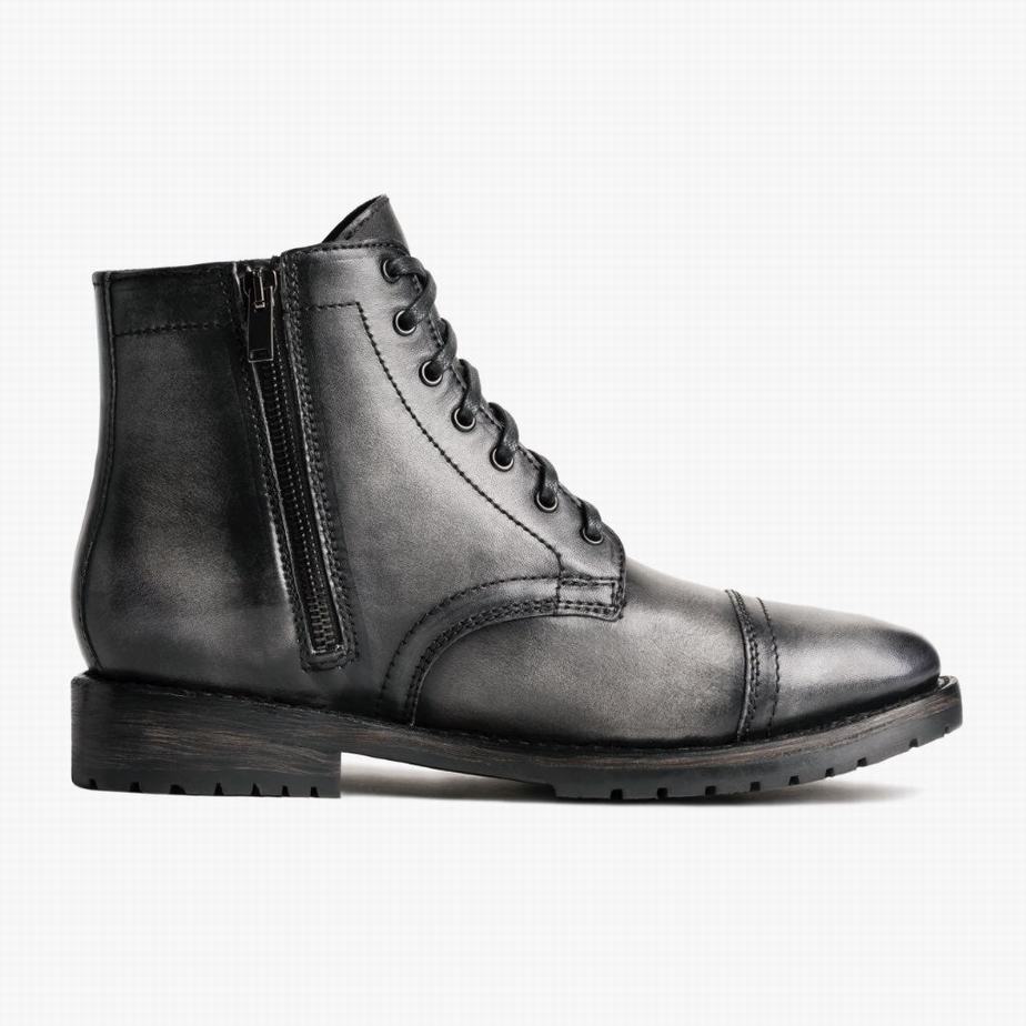 Stivali Stringati Thursday Boots Major Uomo Grigie | KHW944LZ