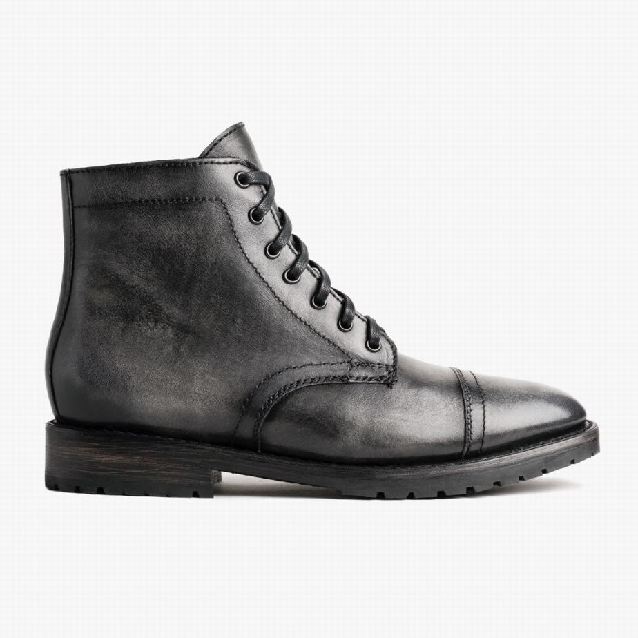 Stivali Stringati Thursday Boots Major Uomo Grigie | KHW944LZ