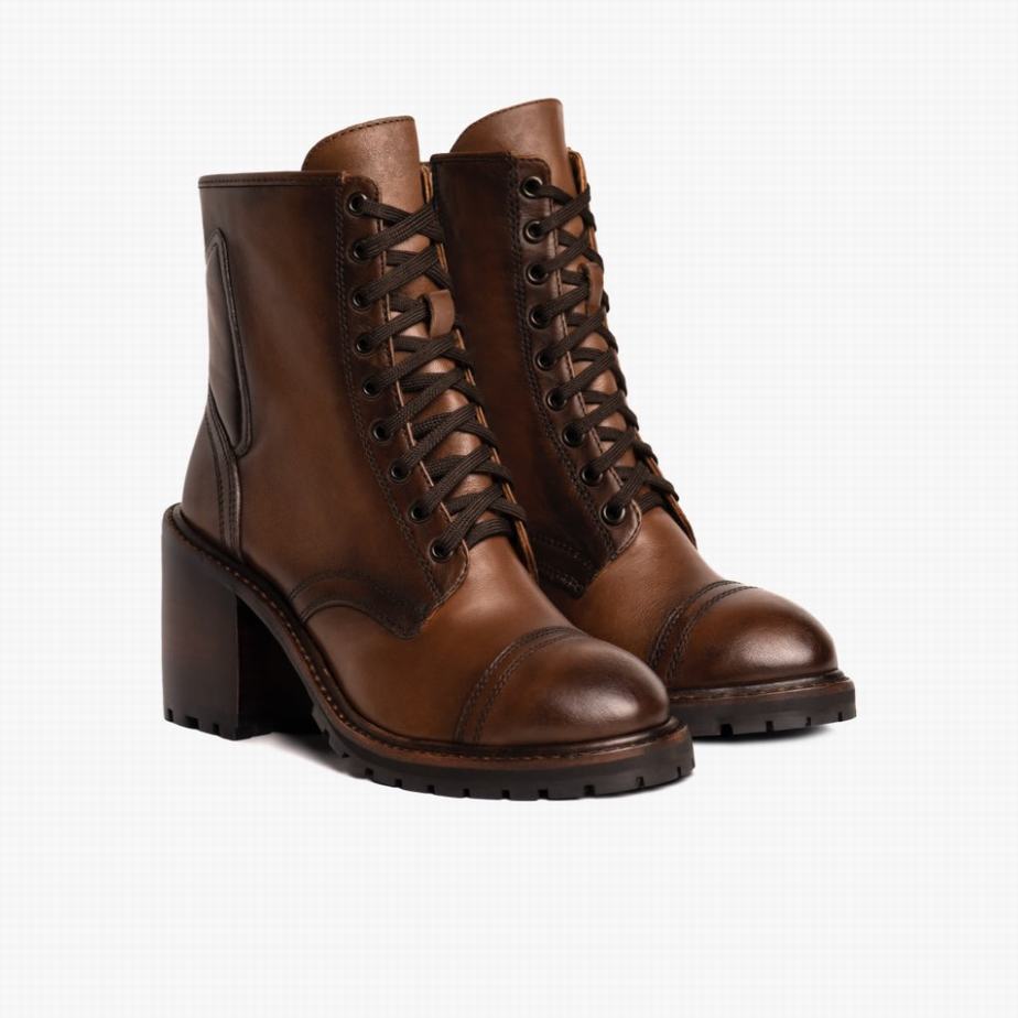 Stivali Stringati Thursday Boots Rebel Donna Walnut | RGB1976BR