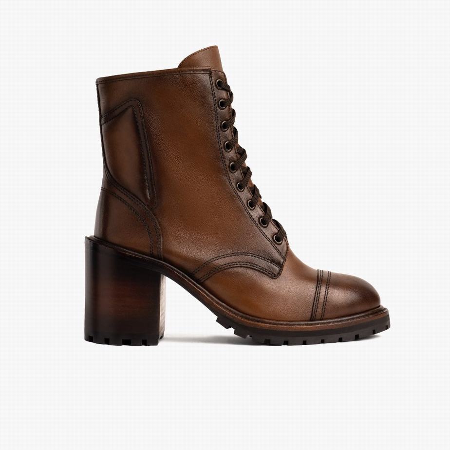 Stivali Stringati Thursday Boots Rebel Donna Walnut | RGB1976BR