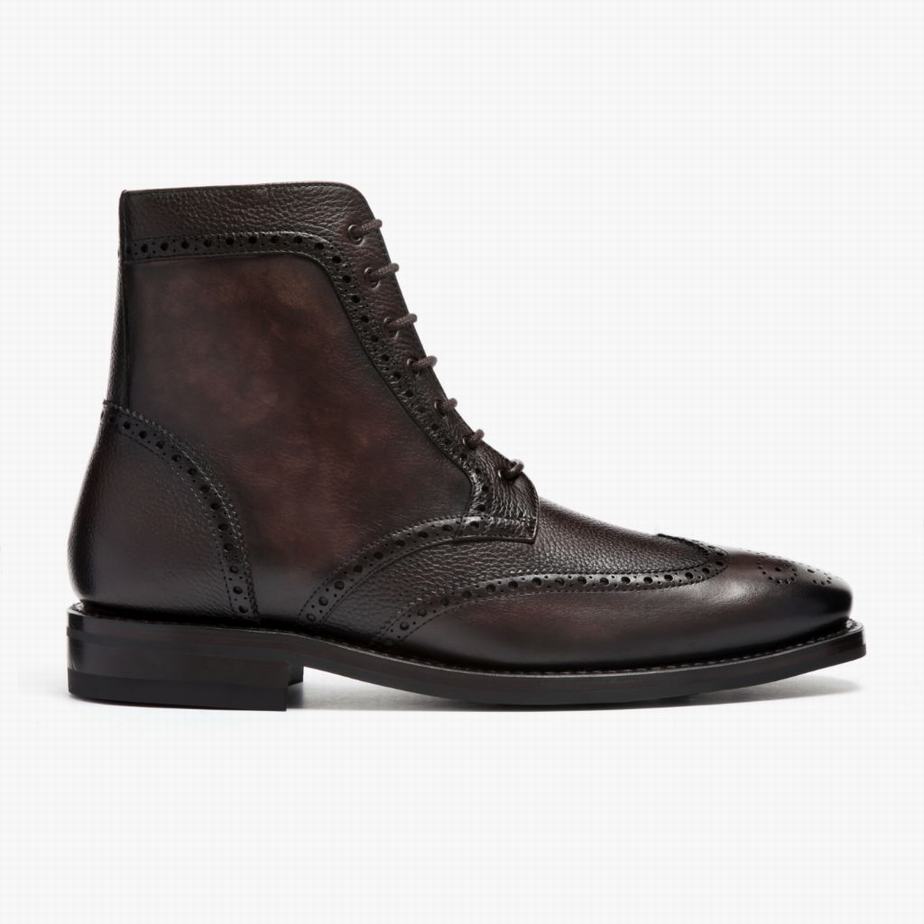 Stivali Stringati Thursday Boots Wingtip Uomo Caffè | XWD817QE